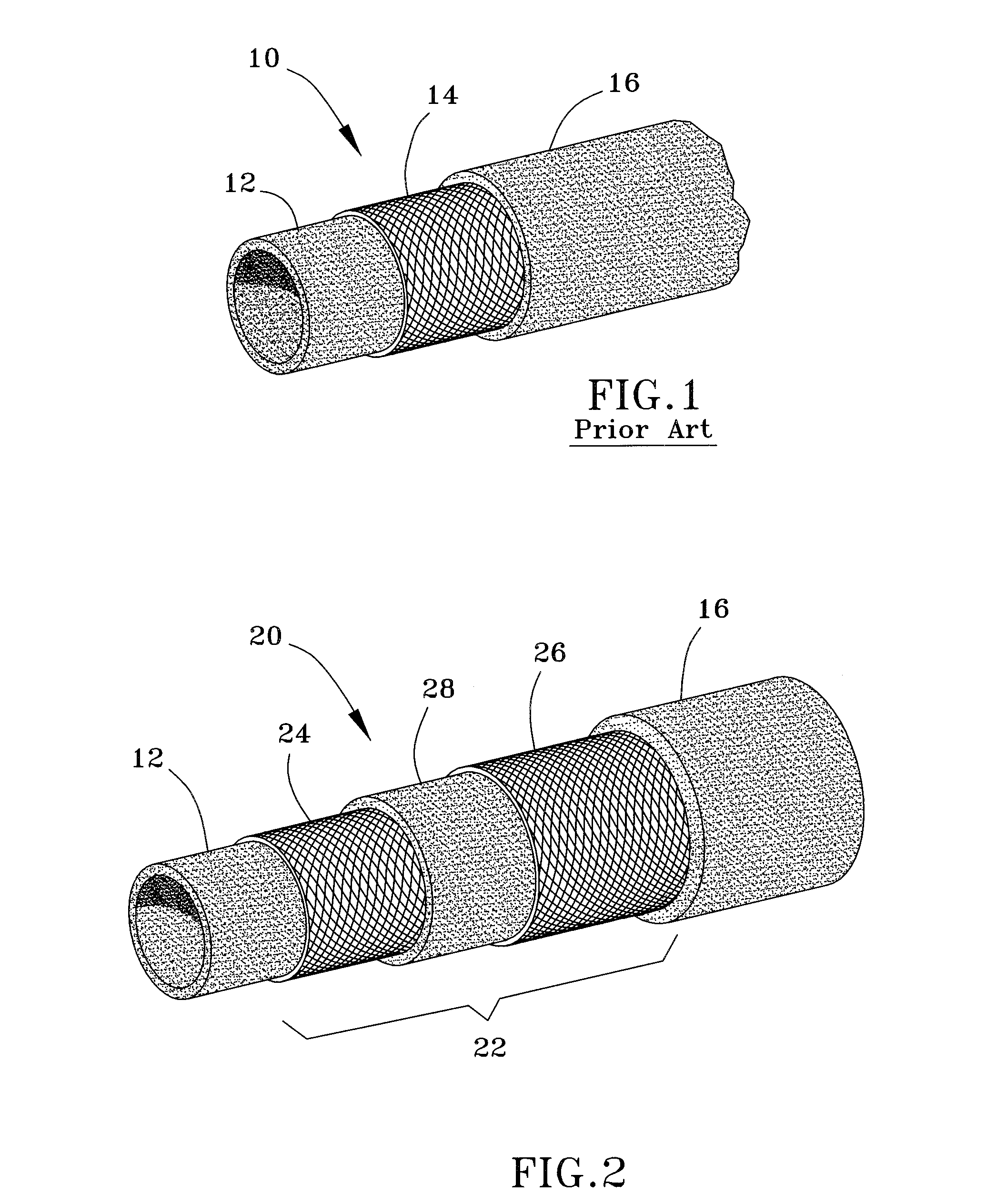 Hydraulic hose with integral life-sensing capability and method therefor