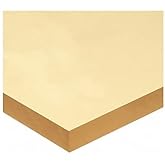 Rubber Sheet, Gum, 1/8"Thick, 12"x12", 40A