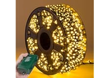 82FT 1000LED Battery Operated Christmas Lights Outdoor - Uses C Batteries Not Included, Waterproof Christmas String Tree Ligh