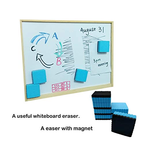 16pcs Dry Erase Erasers,White Board Eraser,Small Size 1.97Inch Magnetic ...