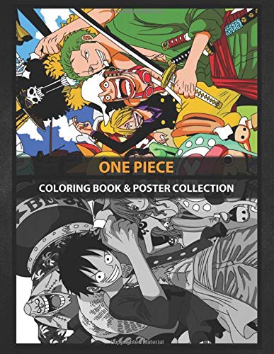 Coloring Book Poster Collection One Piece Crew Mugiwara Luffy From Anime Or Manga Onepiece Anime Manga Coloring Piecesfz Coloring Piecesfz Amazon Com Books