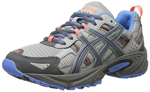 ASICS Women's Gel-Venture 5 Running Shoe, Silver Grey/Carbon/Dutch Blue, 10 M US