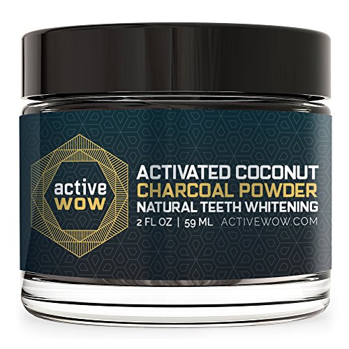 Active Wow Teeth Whitening Charcoal Powder Natural