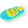 KINDIARY Bath Toy, Floating Wind-up Boat, Water Table Pool Bath Time Bathtub Tub Toy for Toddlers Baby Kids Infant Girls Boys