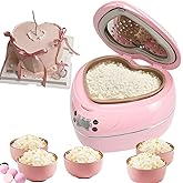 Pink Rice Cooker, Heart Shaped Rice Cooker, Smart Rice Cooker 6 Cup With Delay Preset Timer And Auto Thermostat Keep Warm For