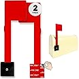 No Tools Needed Sturdy Mailbox Flag Replacement [2 Pack], Mail Flag, Sticks to Most Surfaces, Heavy Duty for Any Weather, No 