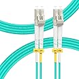 FLYPROFiber- OM4 Fiber Cable, LC to LC OM4 Fiber Patch Cable 5M/16ft Multimode Fiber LSZH 40GB/100GB Duplex 50/125um Length O