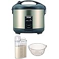 Tiger Rice Cooker - Premium Stainless Steel 8-Cup Rice Cooker with Fuzzy Logic Technology - Fast Cooking and Easy Cleanup - (