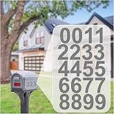 1" Inch Premium Mailbox Numbers (Silver) - Waterproof Stickers for Outside Mailboxes, Personalized Numbers for Mailbox, Multi