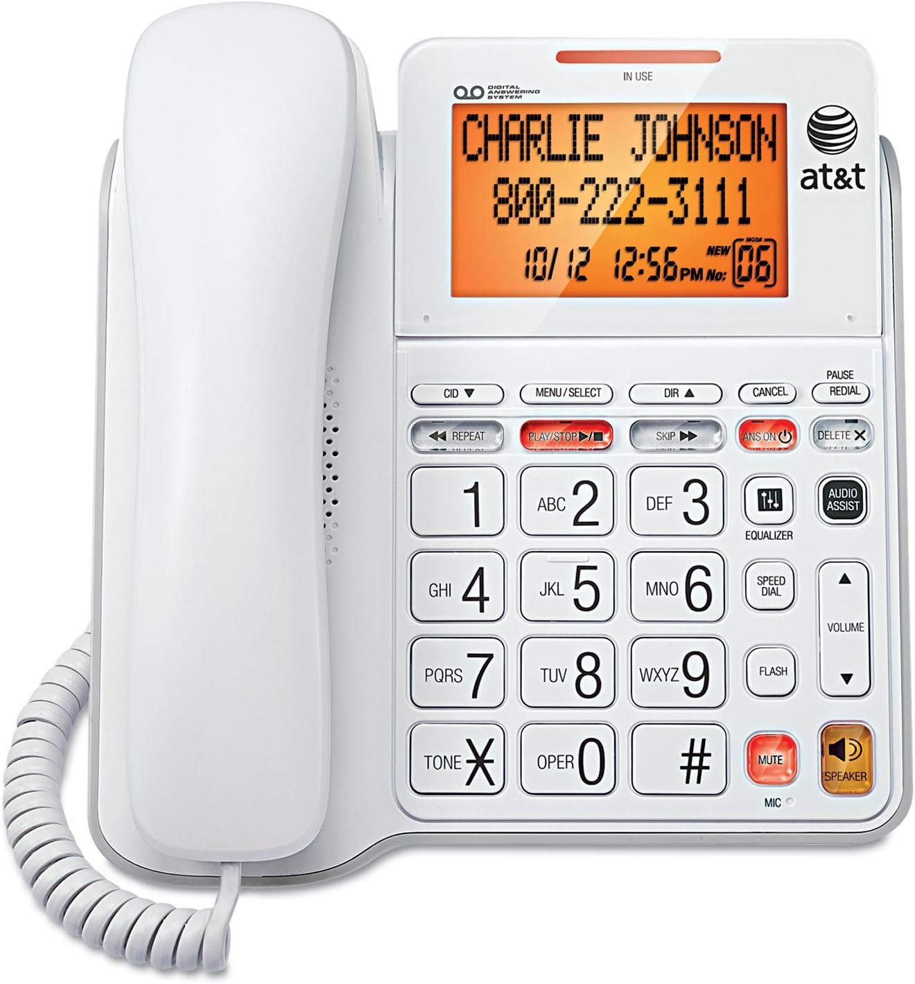 At&T Cordless Telephone With Answering System Model Number Cl82215 at ...