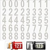 40 Pieces Reflective Mailbox Number Sticker Decal Adhesive Reflective Address Numbers Number 0-9 Waterproof and Fade-Resistan