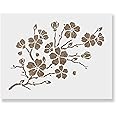 Cherry Blossom Stencil - Cherry Blossom, Nature Stencil, Cherry Blossom Art, Stencil of Blossom, Tree Branch Stencil