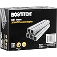 Bostitch B8 Staples 3/8 Inch PowerCrown Staples - Pack of 20,000 Staples