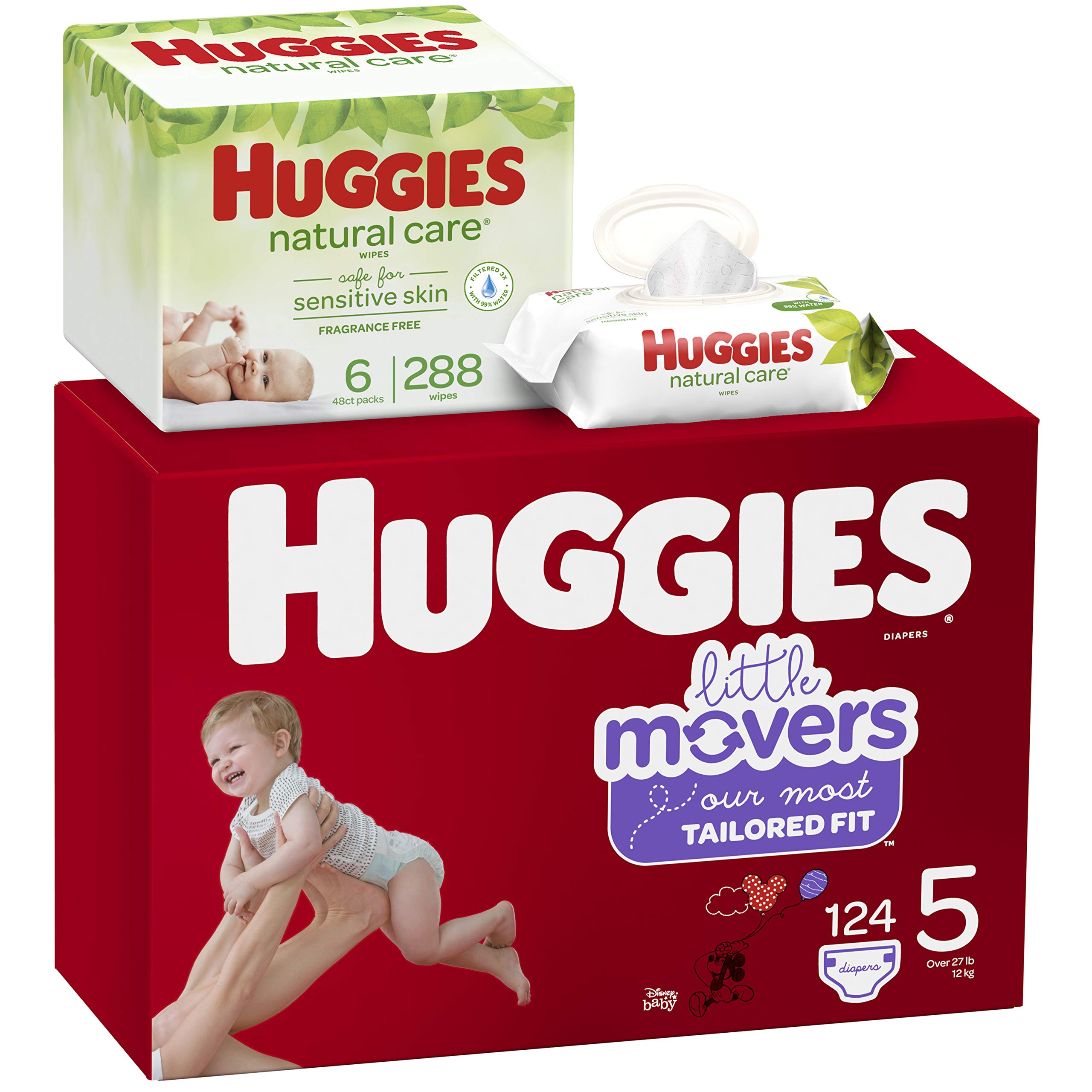 Buy Huggies Brand Bundle – Huggies Little Movers Baby Diapers, Size 5 ...