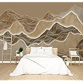 BZHXBZ - Chinese Style 3D Abstract Mountain Wallpaper Bedroom Trendy Room Decor Office feng Shui murals Studio Modern Living 