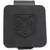 Genuine Dodge RAM Accessories 82208454AB Hitch Receiver Plug with RAM's Head Logo