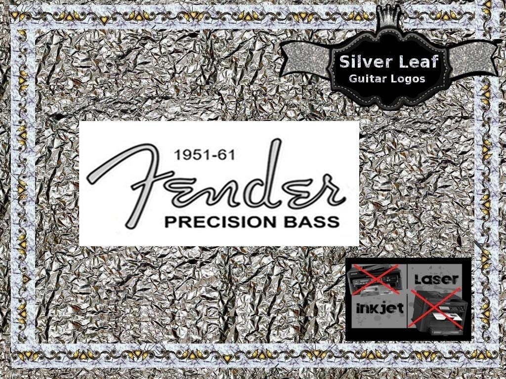 Buy Fender Precision Bass Guitar Decal Headstock Waterslide Restoration ...