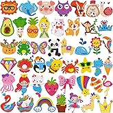 MDCGFOD 5D Diamond Art Stickers for Kids Kits by Numbers Cute Animals Creative Diamond Art for Kids Crafts for Girls Ages 6-1