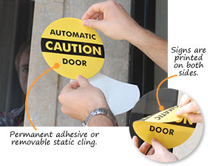 Automatic Door Signs