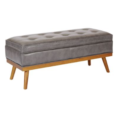 Picture of Katheryn Storage Bench, Pewter