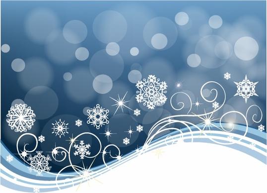 Snowflake Swirl Background