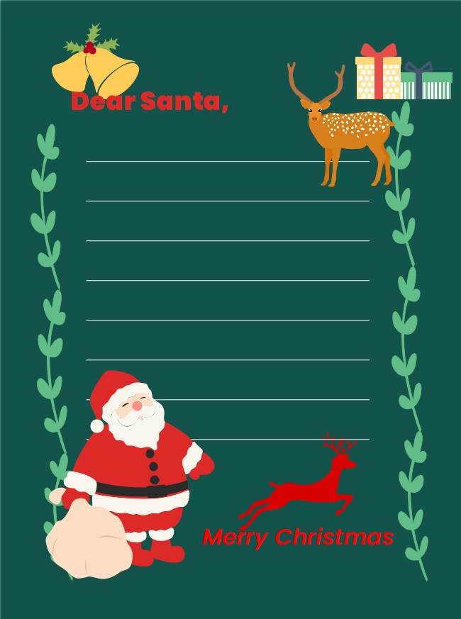 Secret Santa Template Letters