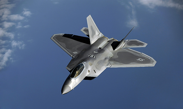 A F-22 Raptor Returns To A Mission Greeting Card for Sale by Stocktrek ...