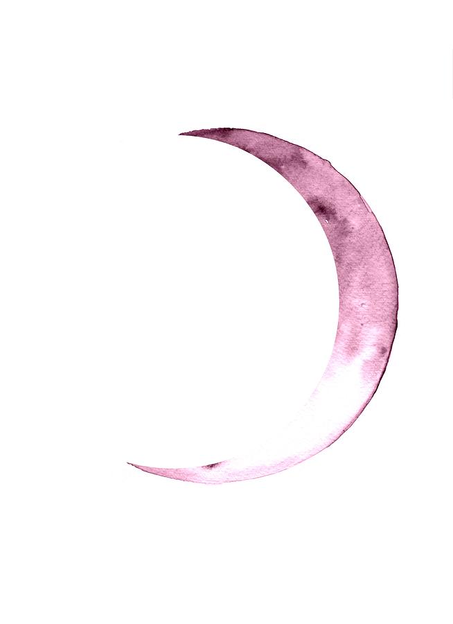 Waxing Crescent Painting by Sweeping Girl - Pixels