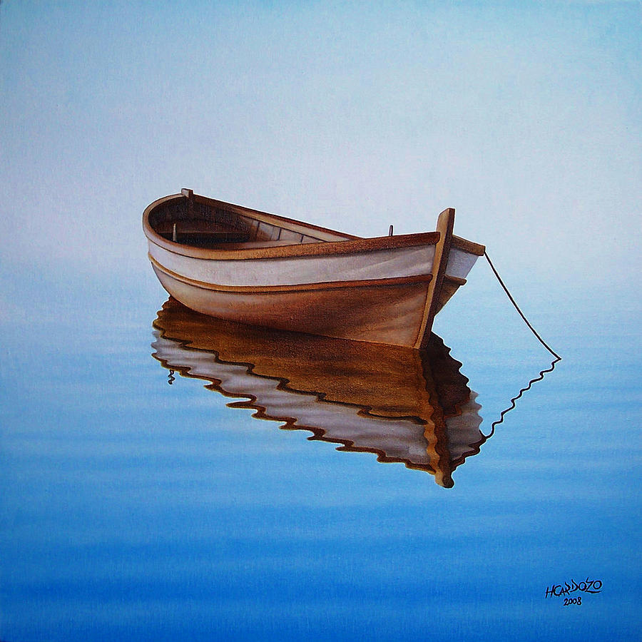 fishing boat ii painting by horacio cardozo