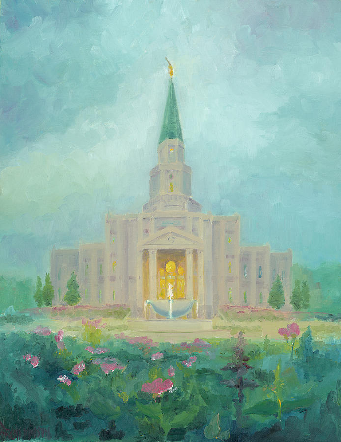 Houston Temple Painting by Brent Monson - Fine Art America