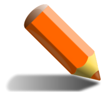 Orange pencil Vector for Free Download | FreeImages