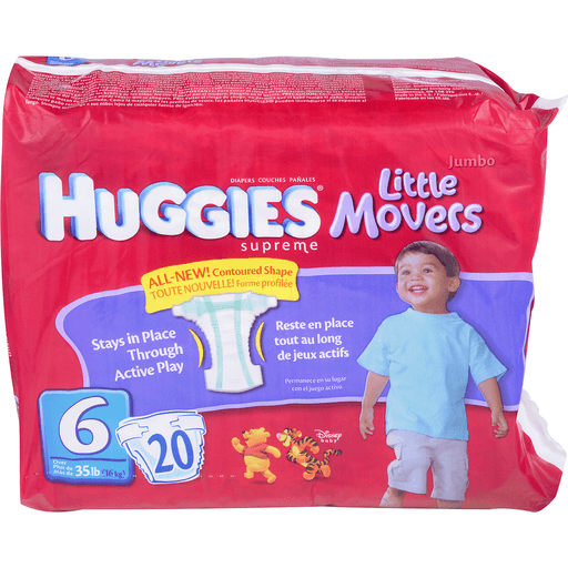 Huggies® Little Movers Size 6 Diapers 20 ct Pack | Diapers & Training ...