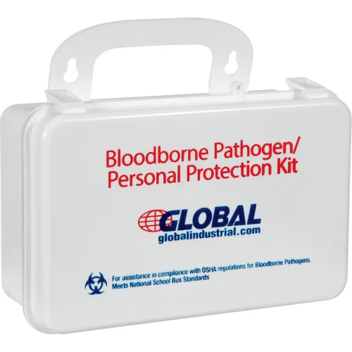 Global Industrial™ Small Industrial Bloodborne Pathogens Kit with CPR ...