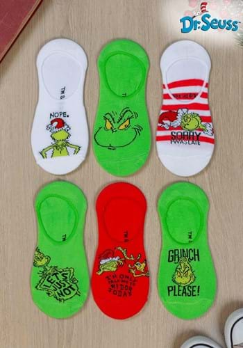 Dr. Seuss Grinch No-Show Socks 6-Pack