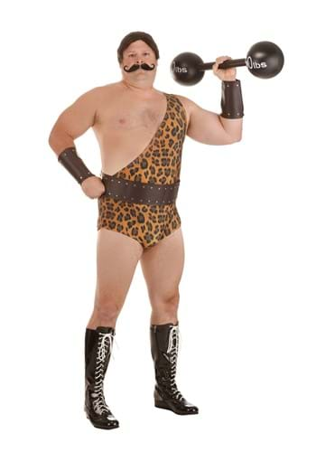 Men's Plus Size Dark Strongman Costume