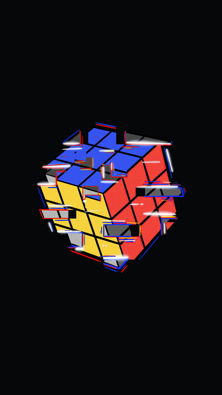 750x1334 Rubik Cube Abstract 4k iPhone 6, iPhone 6S, iPhone 7 ,HD 4k ...