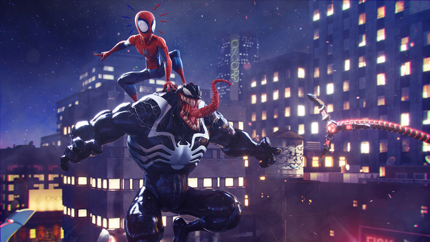 Spider Man Vs Venom Artwork Wallpaper,HD Superheroes Wallpapers,4k ...