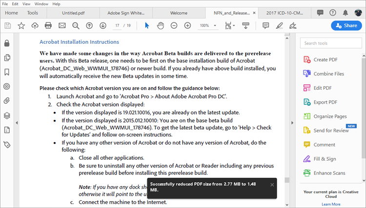 adobe acrobat pdf optimizer