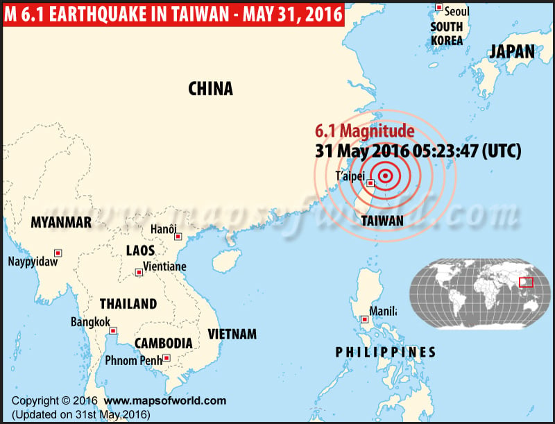 Earthquake in Taiwan