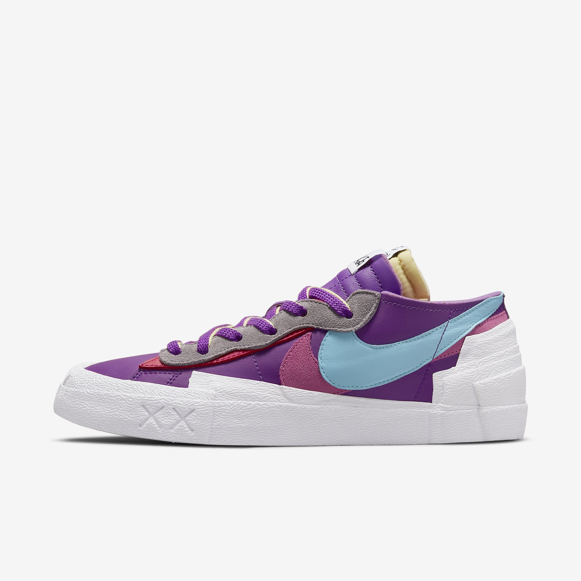 KAWS x Sacai x Nike Blazer Low Purple Dusk DM7901-500 | More Sneakers