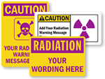 Custom Radiation Signs & Labels