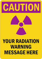 Caution Radiation Sign