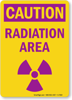 Radiation Area Caution Sign