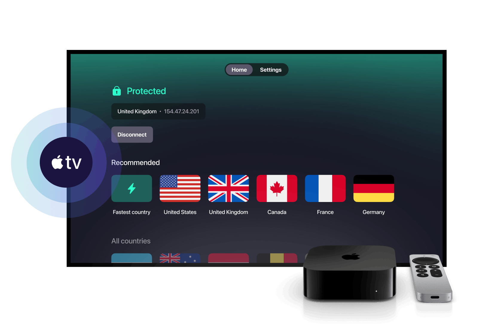 Bezpieczna i szybka aplikacja VPN na Apple TV