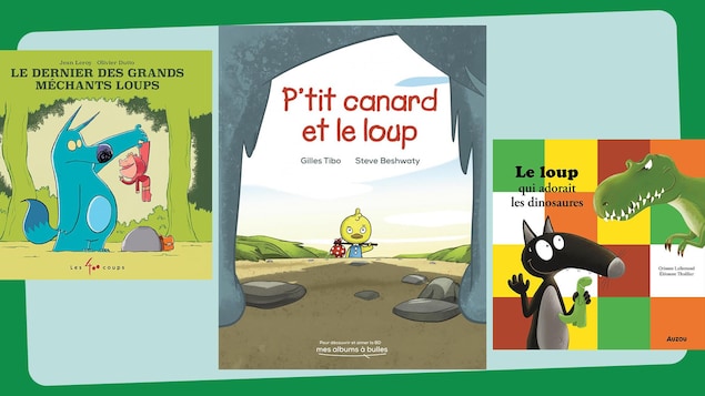 Couvertures de trois livres jeunesse. 