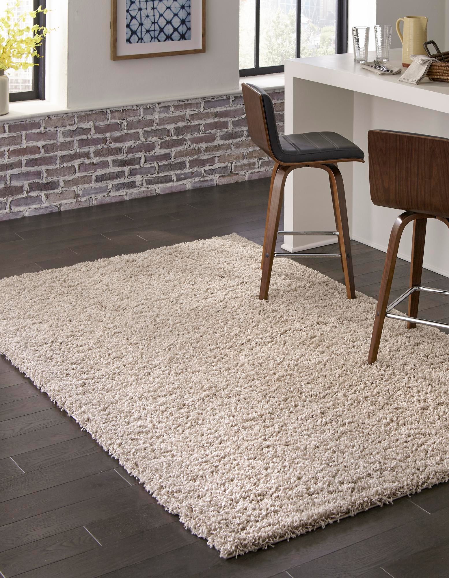  5' 3 x 8' Solid Shag Rug primary image