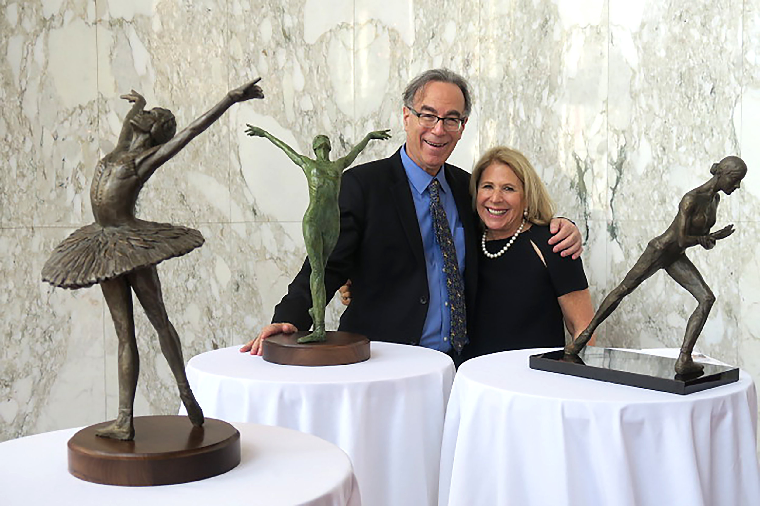  Golden Circle Council President Ellen Levitt with Marc, Metropolitan Opera House, Lincoln Center 