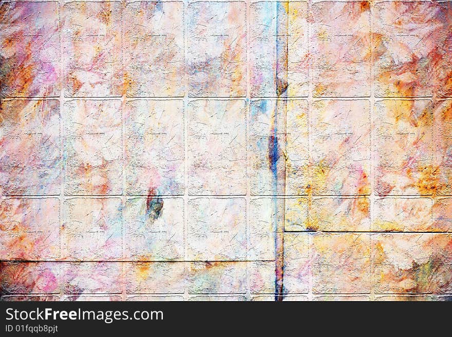 Floral wall , abstract fantasy, can be used designers for creation and processing of different images