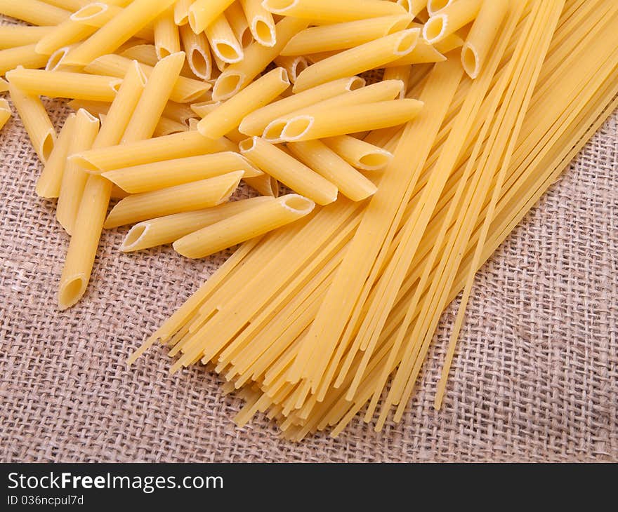 Series of images with pasta. Food background.