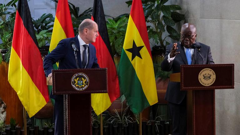 Bundeskanzler Olaf Scholz in Ghana